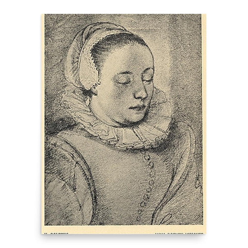 Anna Visscher poster print, in size 18x24 inches.