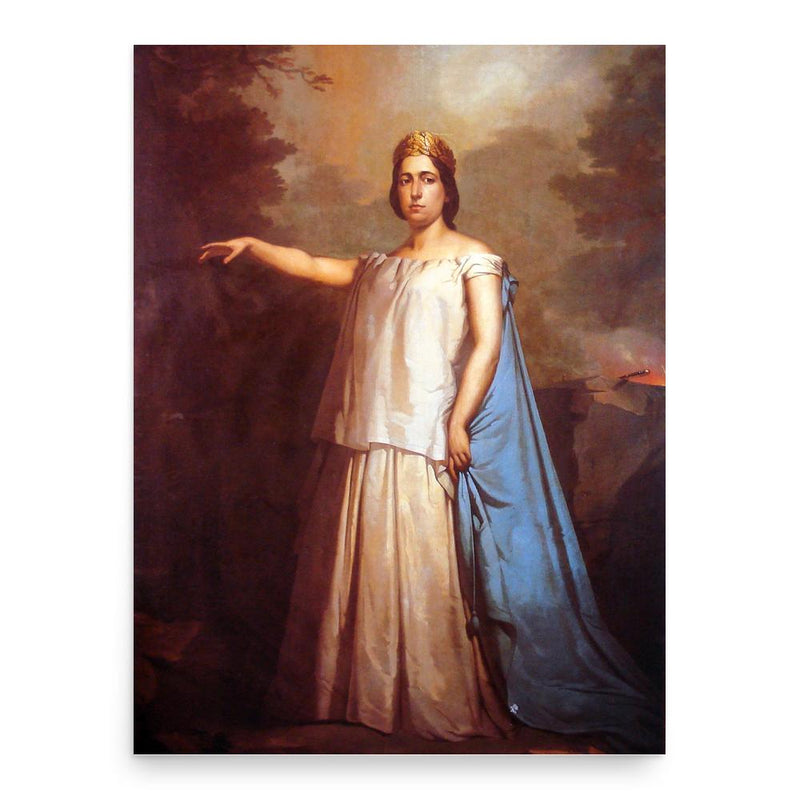 Anna de La Grange poster print, in size 18x24 inches.