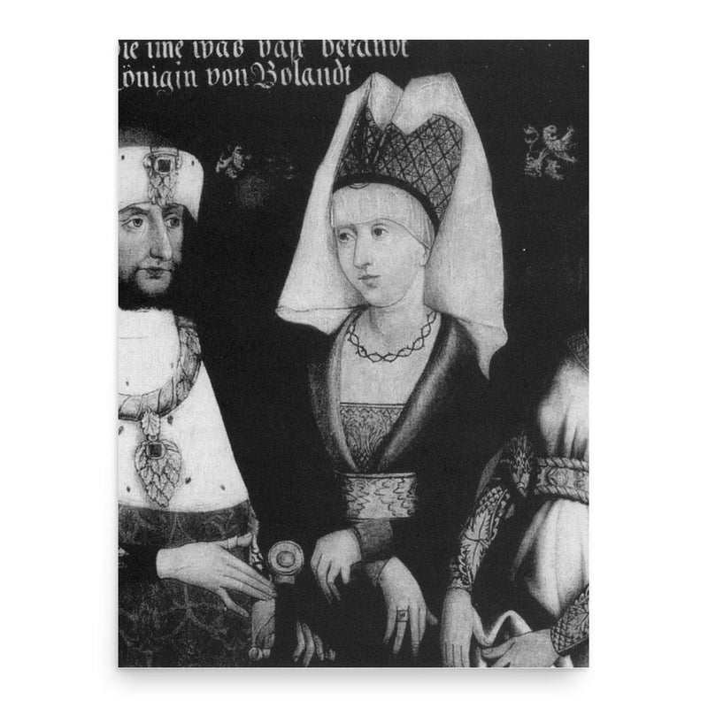 Anna of Glogau poster print, in size 18x24 inches.