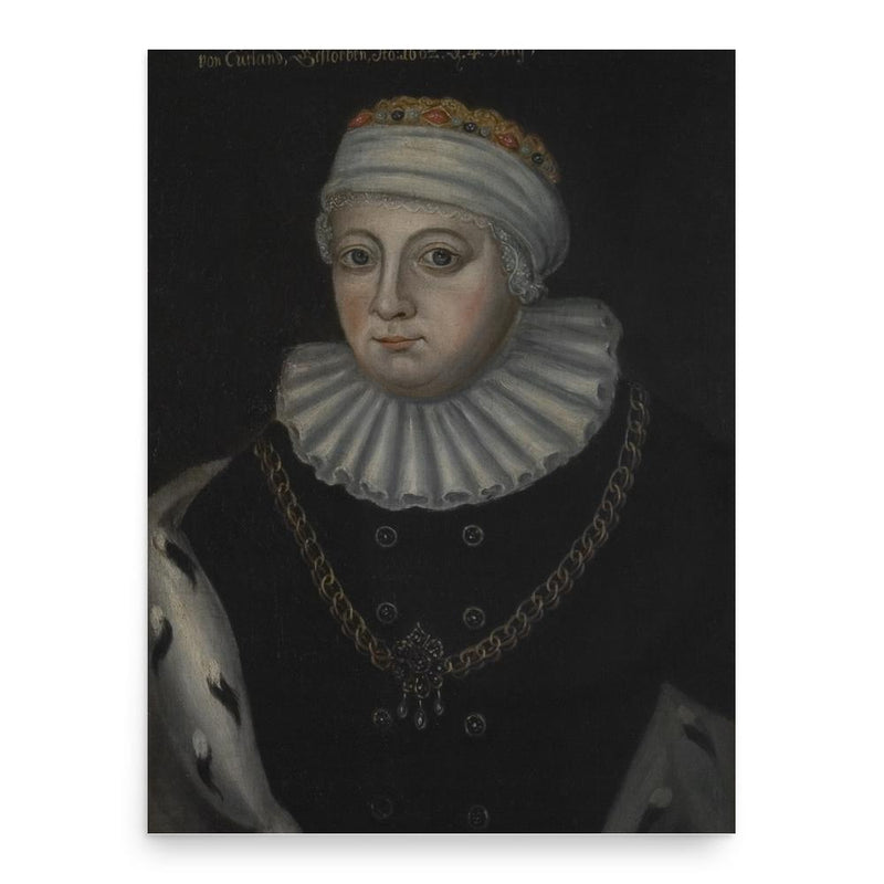 Anna of Mecklenburg poster print, in size 18x24 inches.
