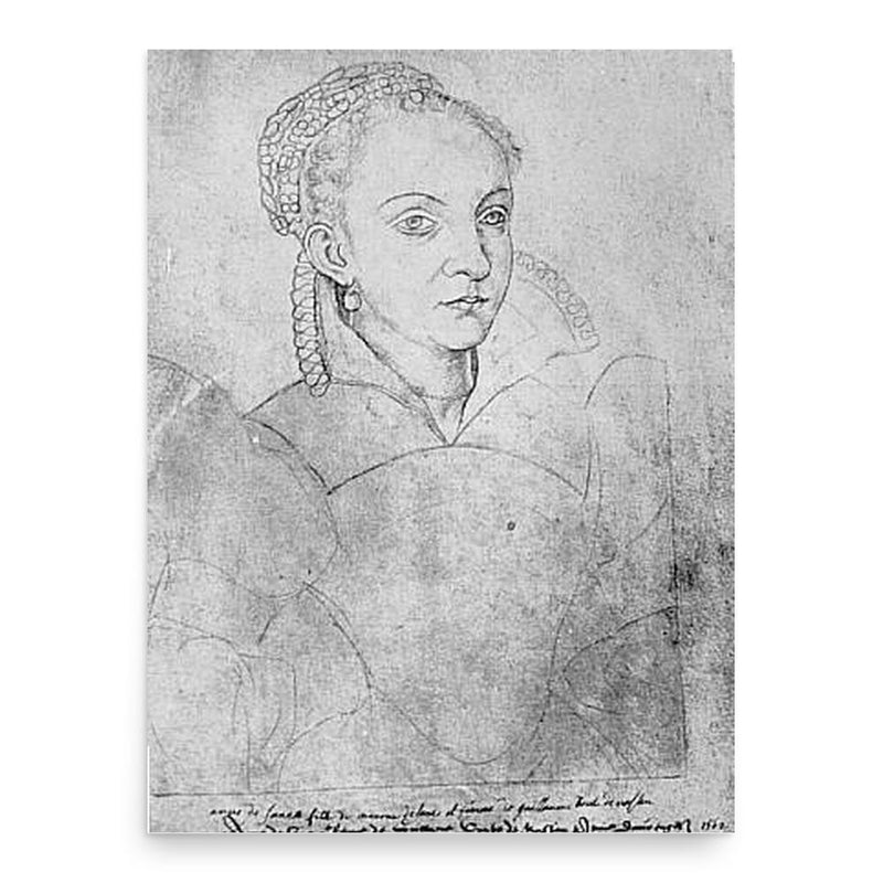 Anna of Saxony poster print, in size 18x24 inches.