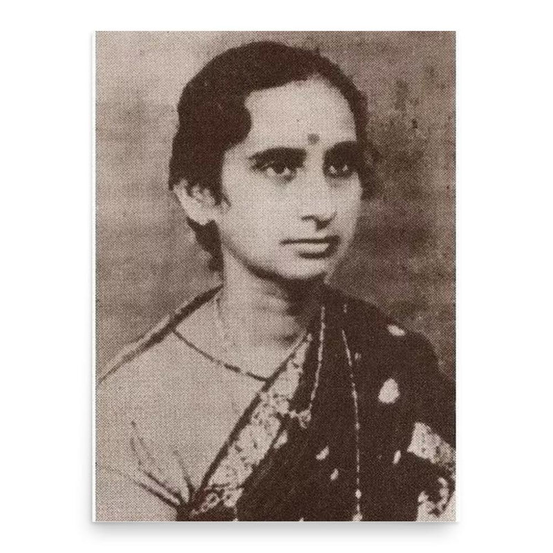 Annai Meenambal Shivaraj poster print, in size 18x24 inches.