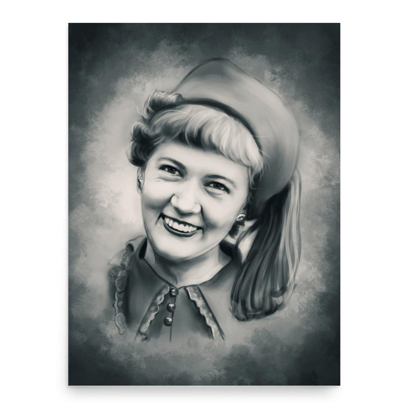 Annalee Skarin poster print, in size 18x24 inches.