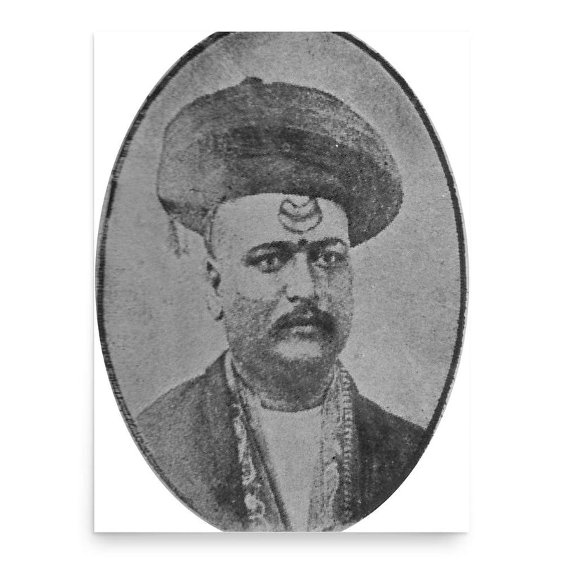 Annasaheb Kirloskar poster print, in size 18x24 inches.