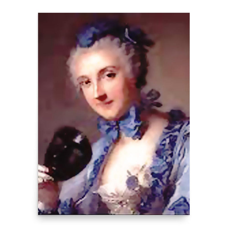 Anne-Marguerite Petit du Noyer poster print, in size 18x24 inches.