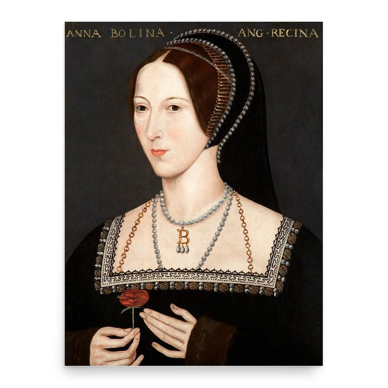 Anne Boleyn poster print, in size 18x24 inches.