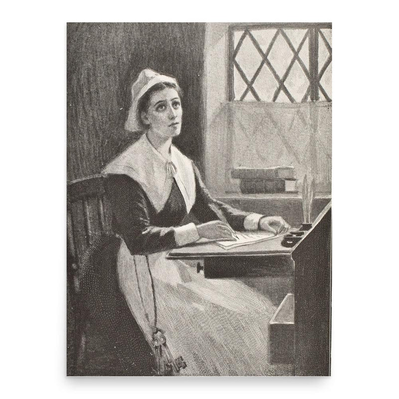 Anne Bradstreet poster print, in size 18x24 inches.