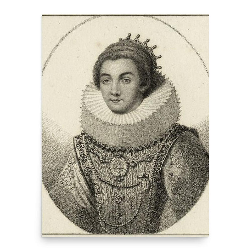 Anne Cornwallis poster print, in size 18x24 inches.