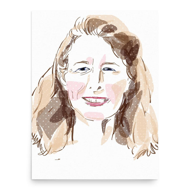 Anne Dufourmantelle poster print, in size 18x24 inches.