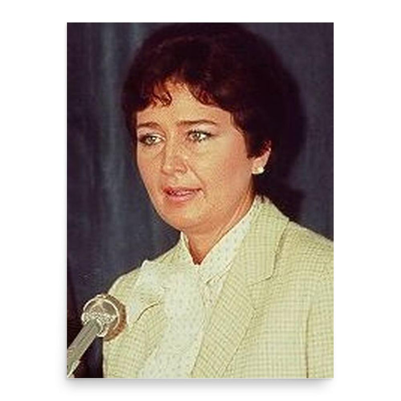 Anne Gorsuch Burford poster print, in size 18x24 inches.