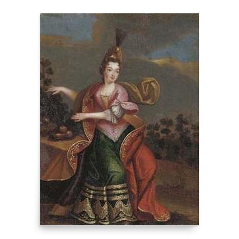 Anne Marie de Bourbon poster print, in size 18x24 inches.