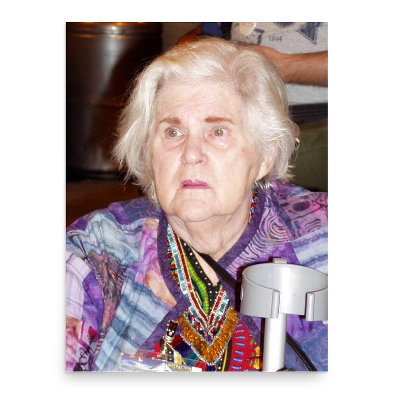 Anne McCaffrey poster print, in size 18x24 inches.