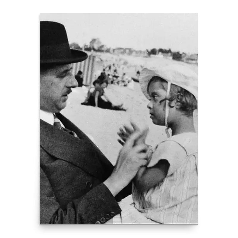 Anne de Gaulle poster print, in size 18x24 inches.