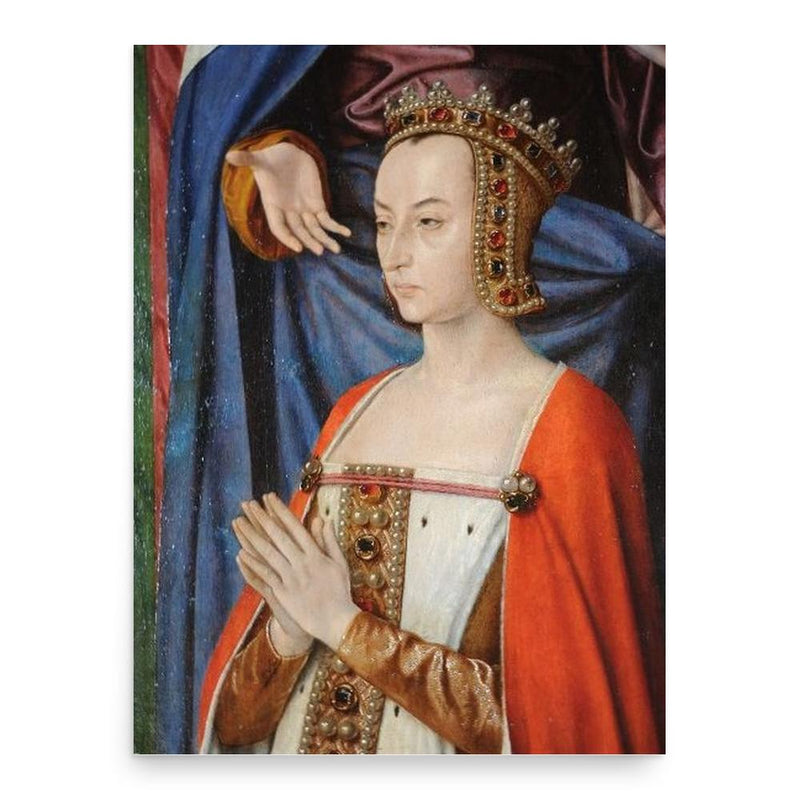 Anne of France poster print, in size 18x24 inches.
