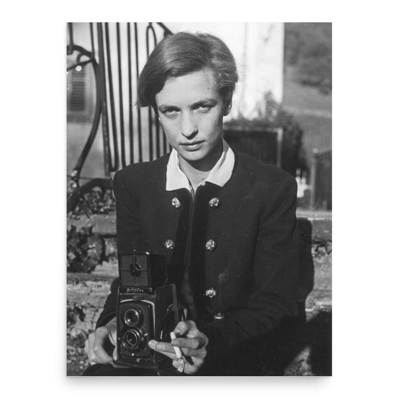 Annemarie Schwarzenbach poster print, in size 18x24 inches.