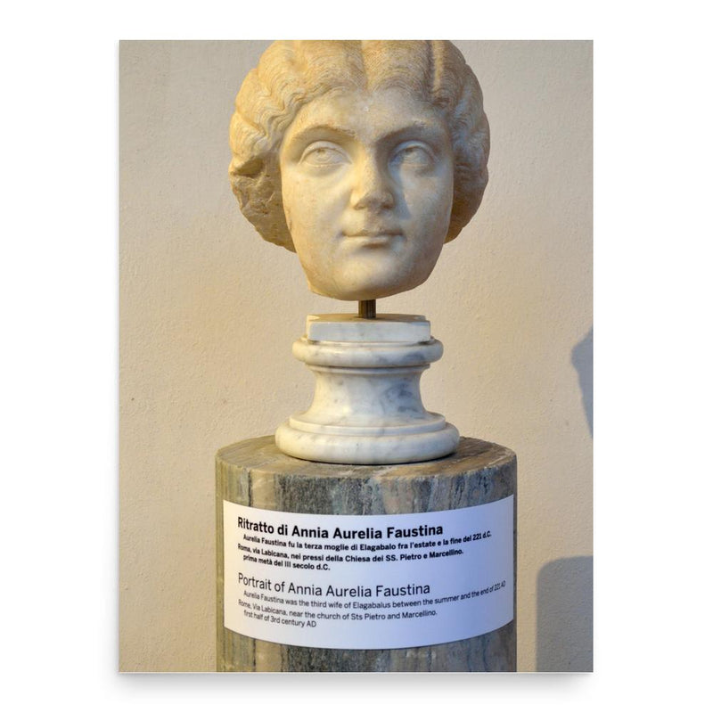 Annia Faustina poster print, in size 18x24 inches.