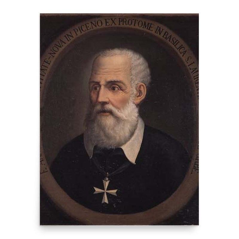 Annibale Caro poster print, in size 18x24 inches.