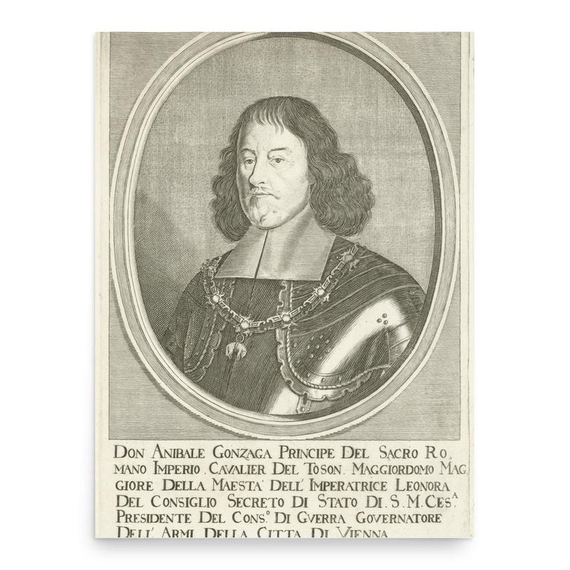 Annibale Gonzaga poster print, in size 18x24 inches.