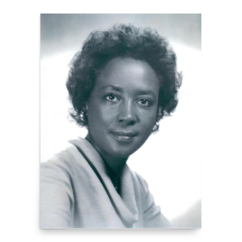Annie Easley poster print, in size 18x24 inches.