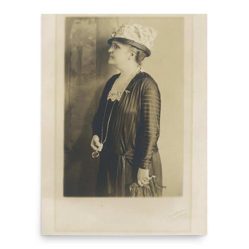 Annie Nathan Meyer poster print, in size 18x24 inches.