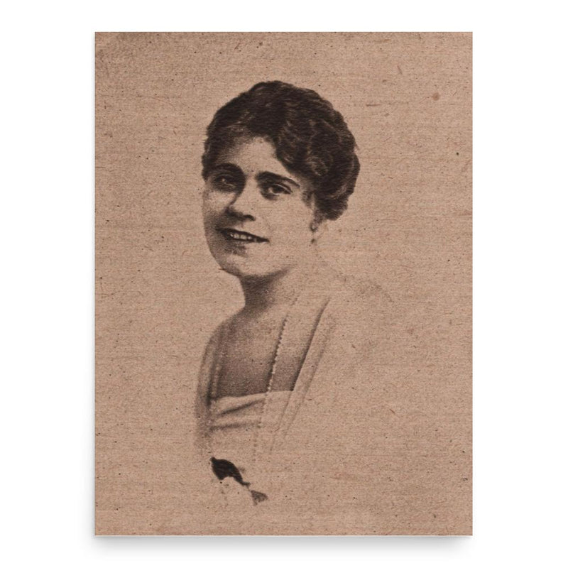 Annie Rosar poster print, in size 18x24 inches.