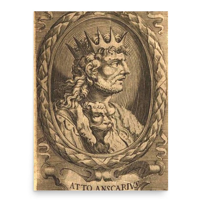 Anscar I of Ivrea poster print, in size 18x24 inches.