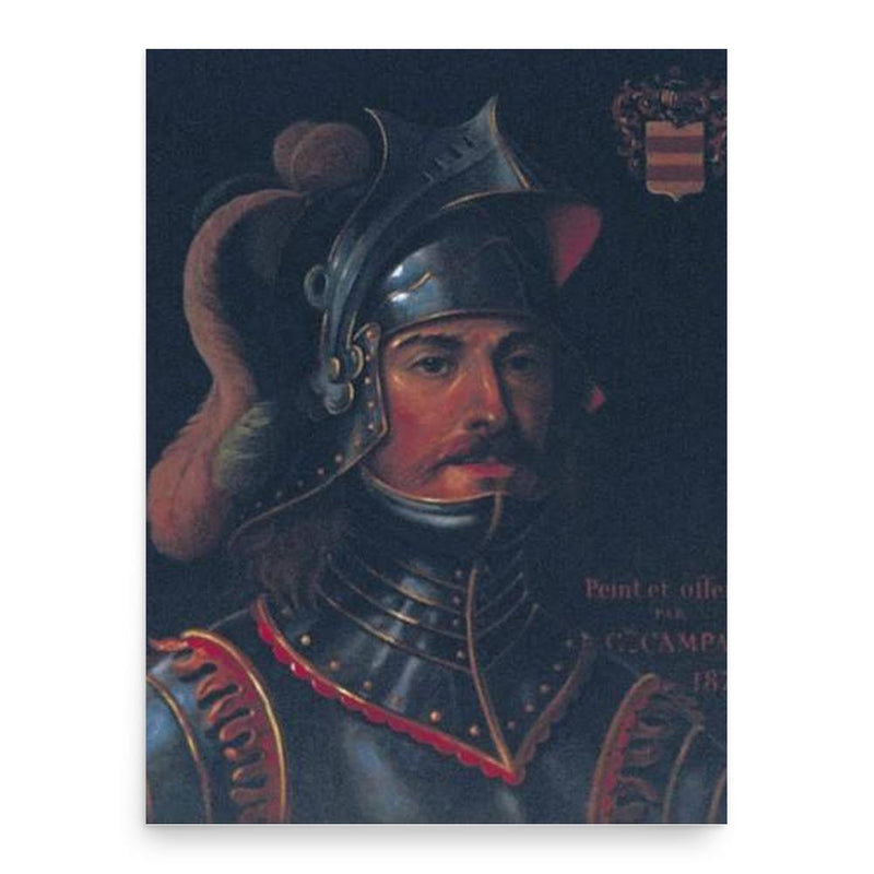 Anseau of Garlande poster print, in size 18x24 inches.