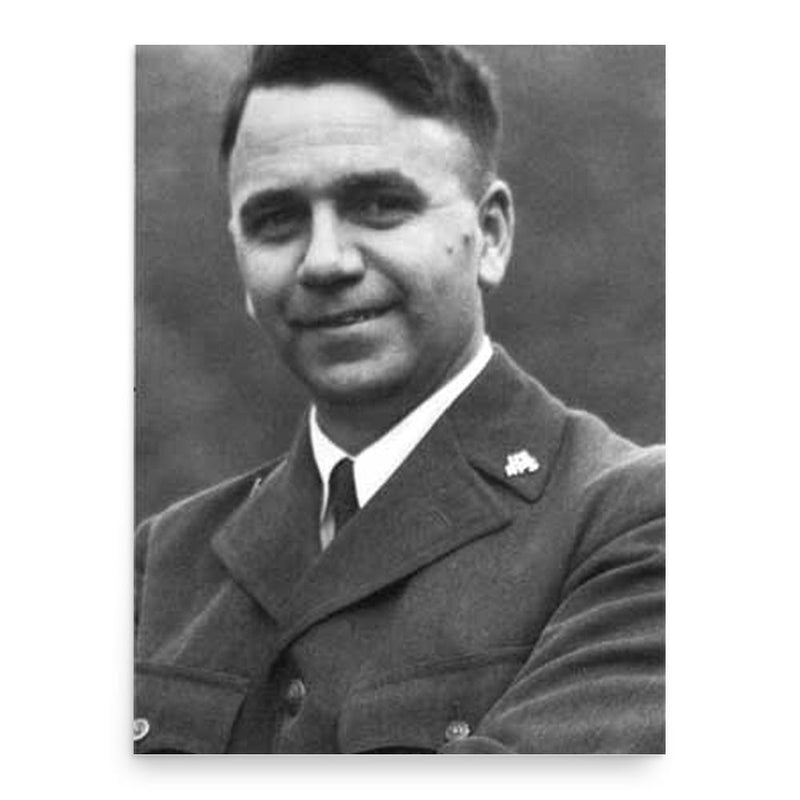 Ansel Franklin Hall poster print, in size 18x24 inches.