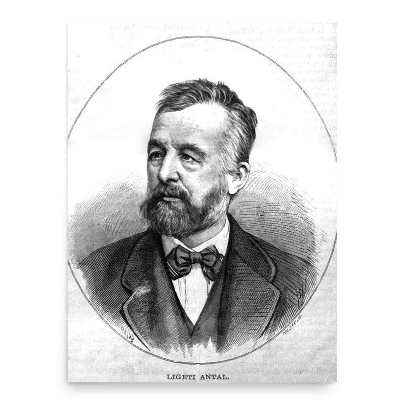 Antal Ligeti poster print, in size 18x24 inches.