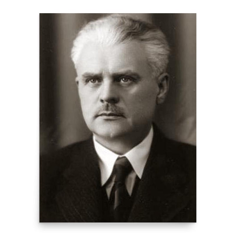 Antanas Merkys poster print, in size 18x24 inches.