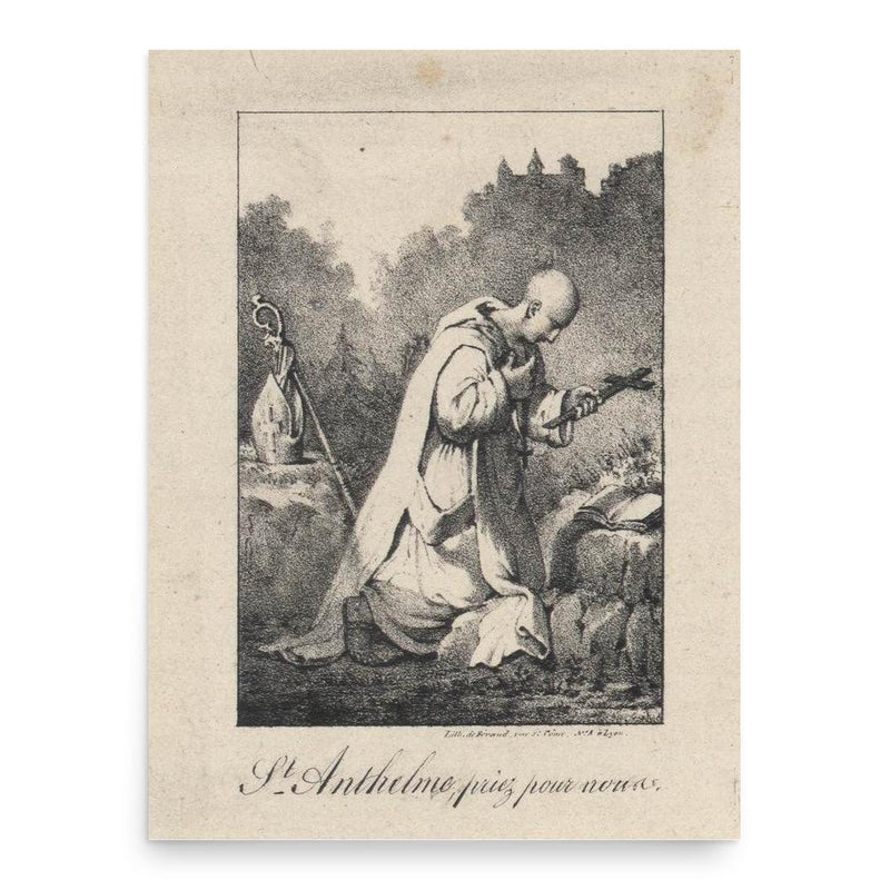Anthelm of Belley poster print, in size 18x24 inches.