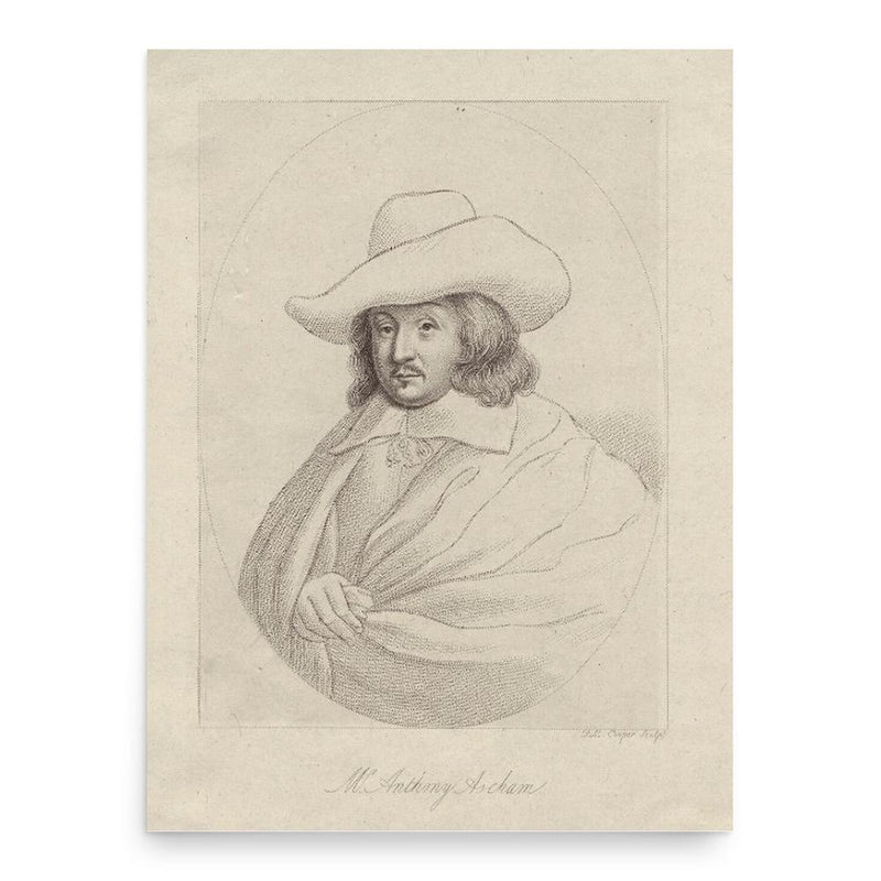 Anthony Ascham poster print, in size 18x24 inches.