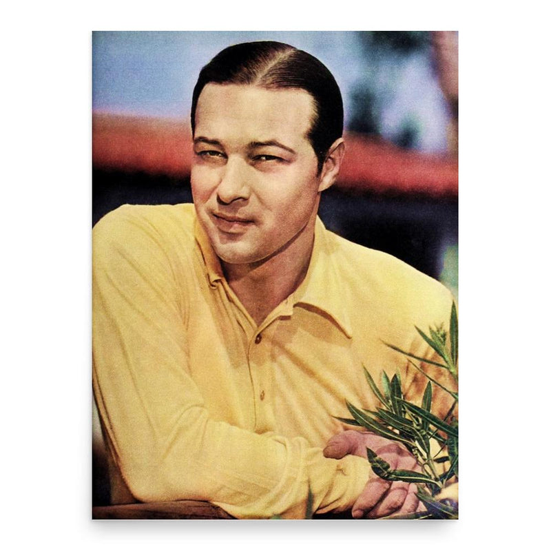 Anthony Dexter poster print, in size 18x24 inches.