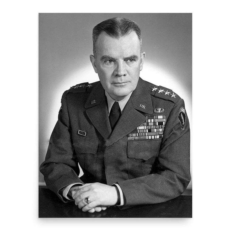 Anthony McAuliffe poster print, in size 18x24 inches.