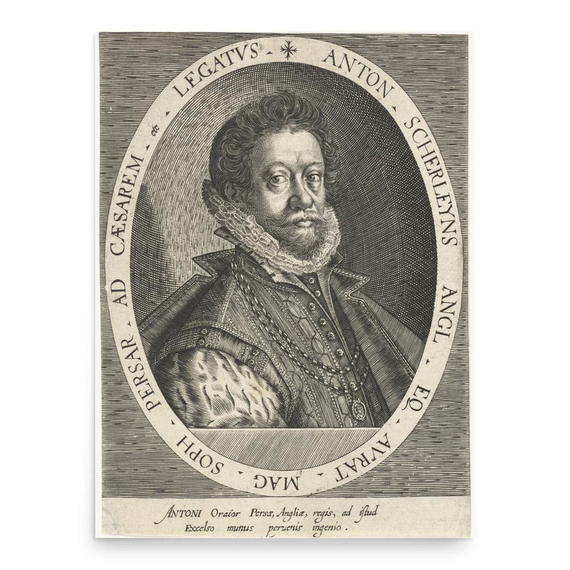 Anthony Shirley poster print, in size 18x24 inches.