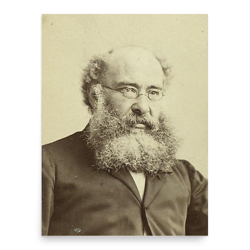 Anthony Trollope poster print, in size 18x24 inches.