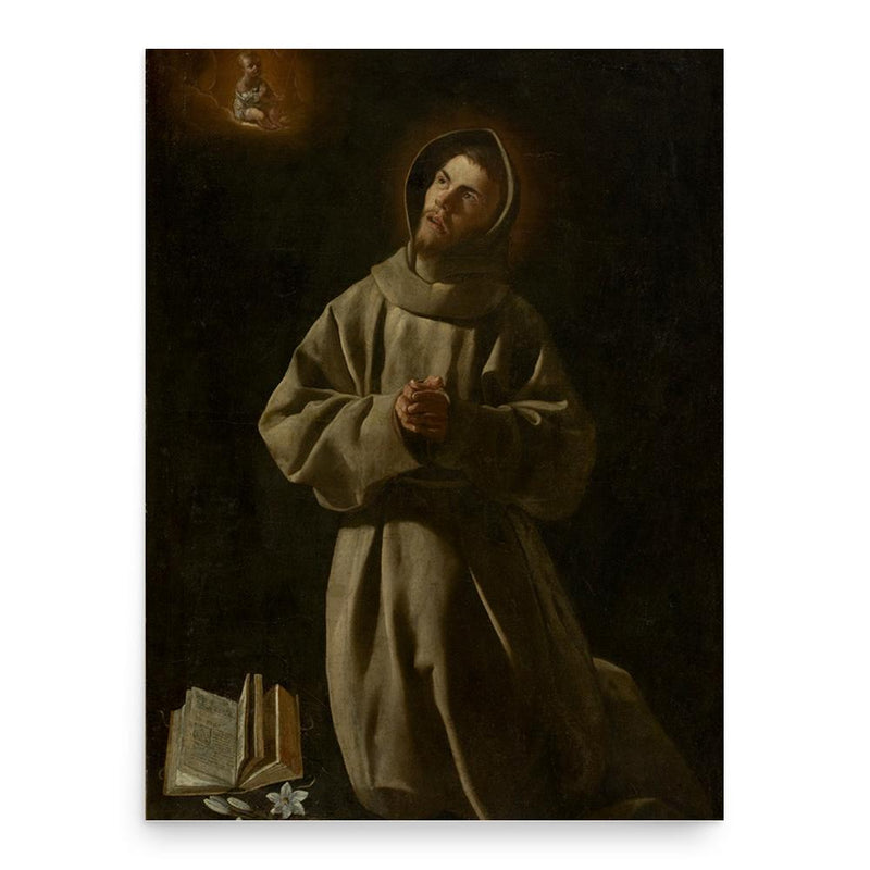 Anthony of Padua poster print, in size 18x24 inches.