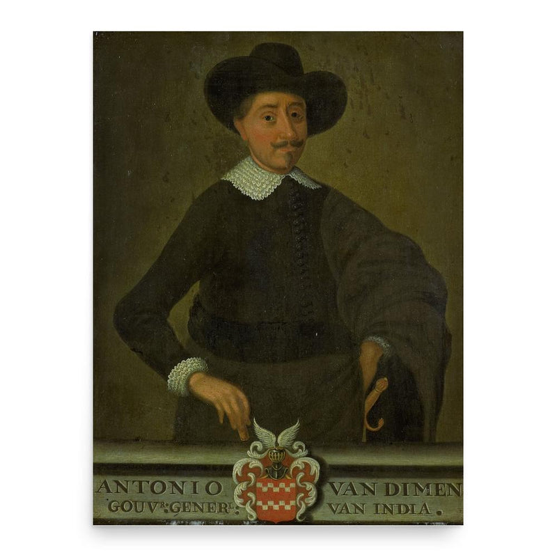 Anthony van Diemen poster print, in size 18x24 inches.