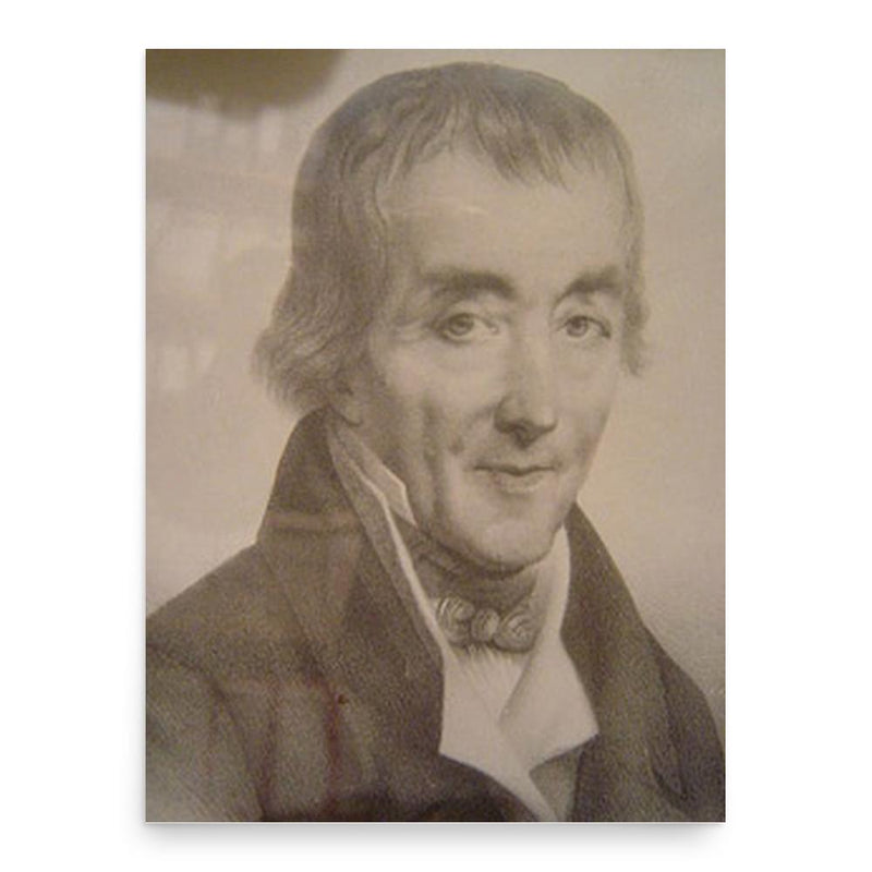 Antide Janvier poster print, in size 18x24 inches.