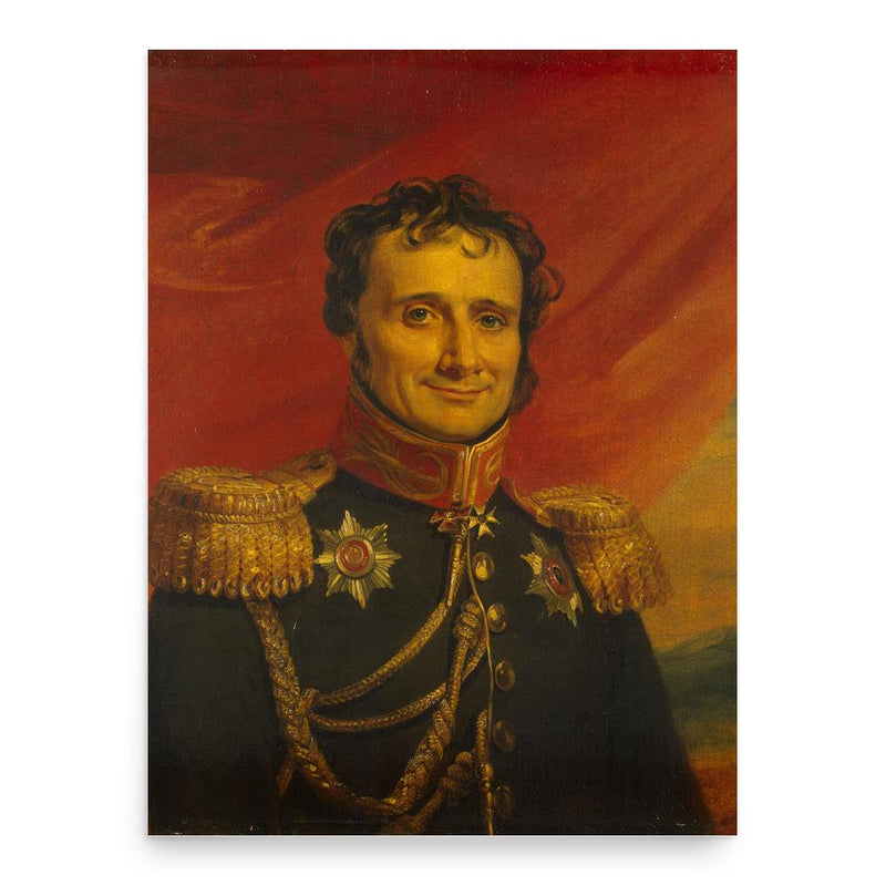 Antoine-Henri Jomini poster print, in size 18x24 inches.