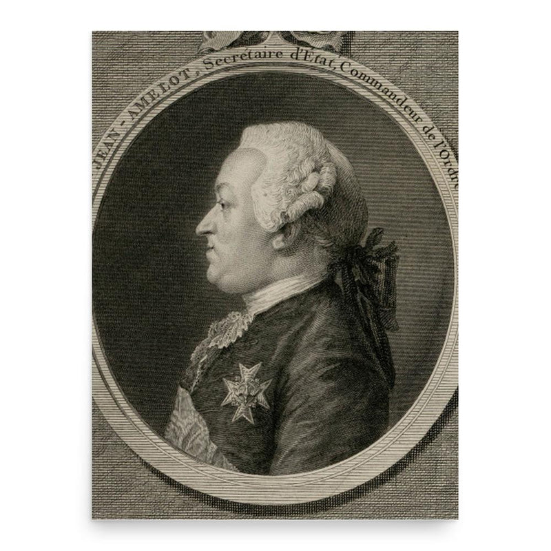 Antoine-Jean Amelot de Chaillou poster print, in size 18x24 inches.