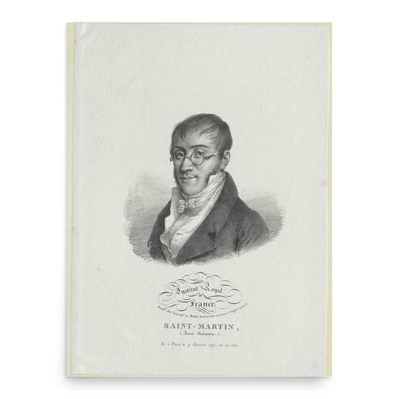 Antoine-Jean Saint-Martin poster print, in size 18x24 inches.