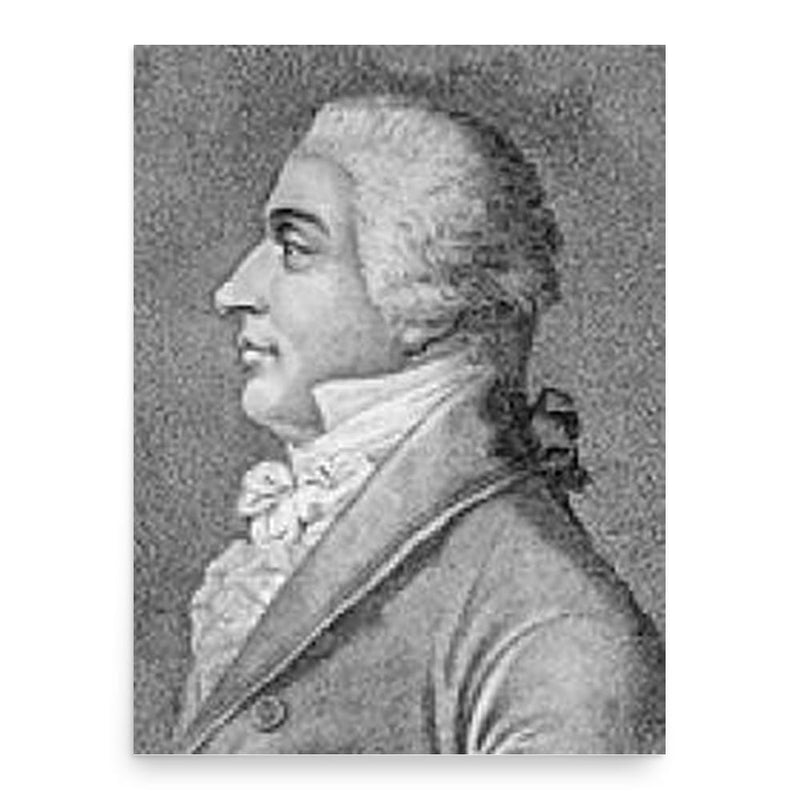 Antoine-Marin Lemierre poster print, in size 18x24 inches.