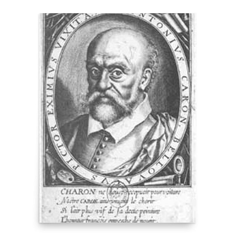 Antoine Caron poster print, in size 18x24 inches.