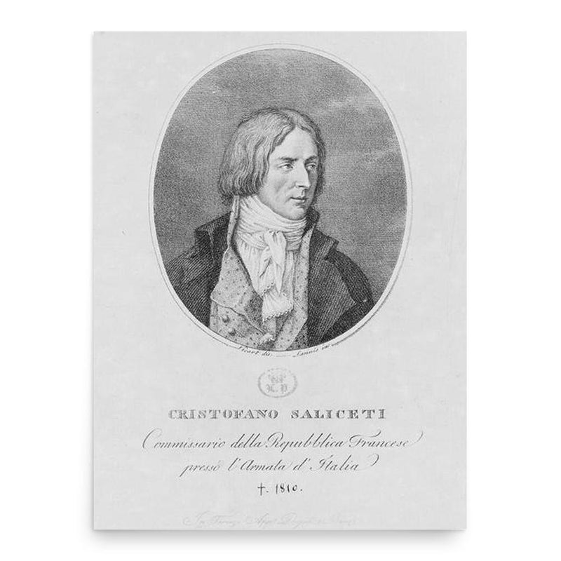 Antoine Christophe Saliceti poster print, in size 18x24 inches.