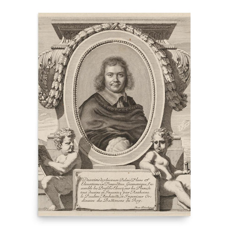 Antoine Lepautre poster print, in size 18x24 inches.