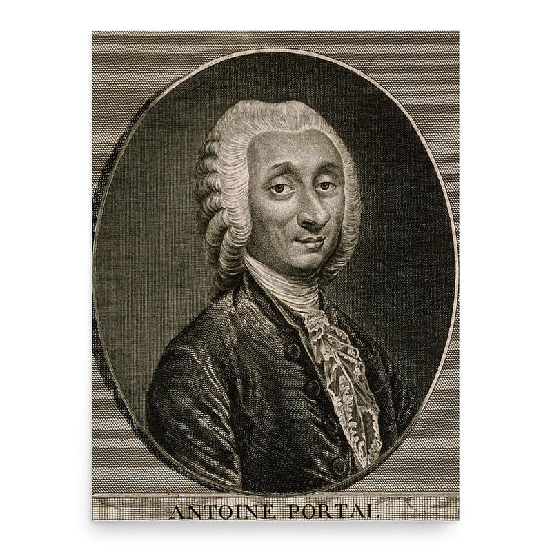 Antoine Portal poster print, in size 18x24 inches.