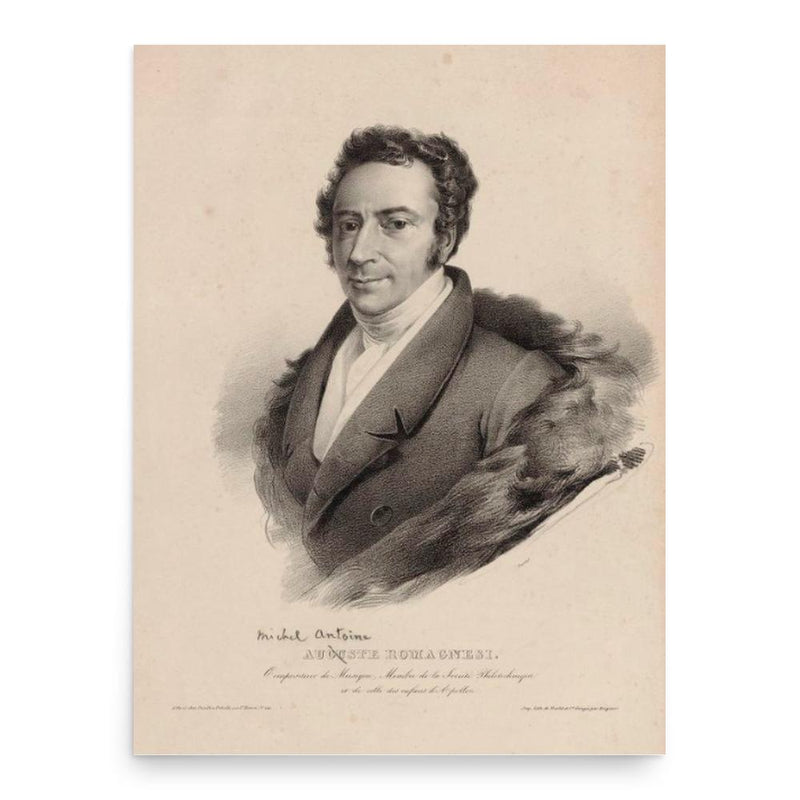 Antoine Romagnesi poster print, in size 18x24 inches.