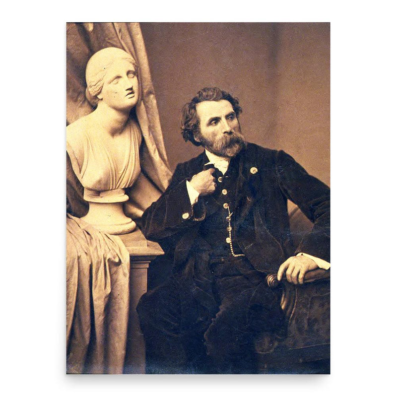 Antoine Samuel Adam-Salomon poster print, in size 18x24 inches.