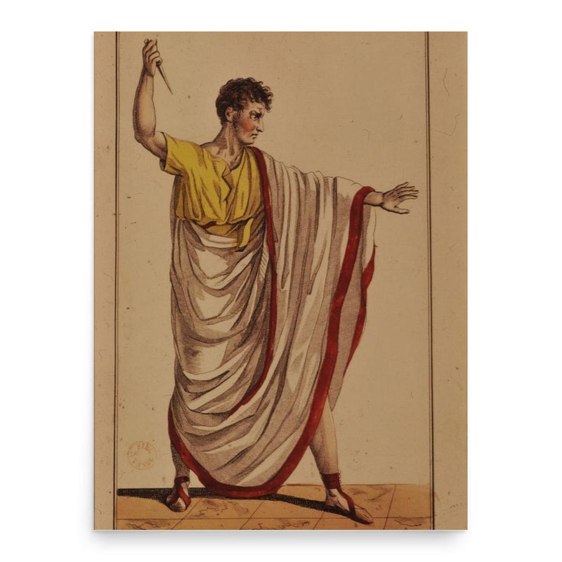 Antoine de La Fosse poster print, in size 18x24 inches.